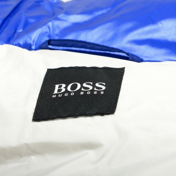 Hugo Boss Men's "Desio" Blue Down Parka Jacket - Picture 6 of 9